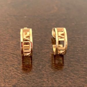 Tiffany 18K Rose Gold Atlas Hoop Earrings❤️